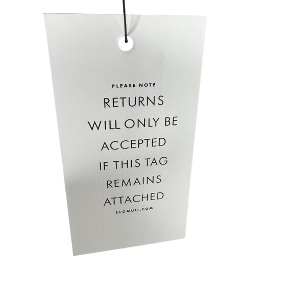 NWT Eloquii Black Cotton Blend Twist Front Dress‎ Plus Size 20 Flutter Sleeve - Picture 8 of 14